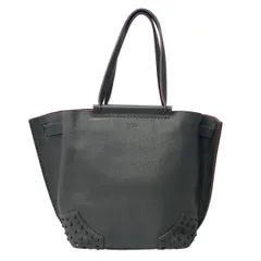 TOD'S(トッズ) トートバッグ - ダークグレー レザー