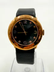 MARC BY MARC JACOBS 腕時計 MBM1225 ブラック×ゴールド 動作品