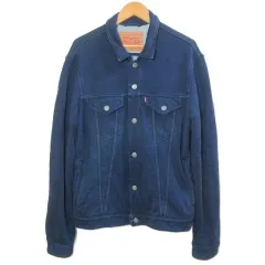 リーバイス Levi's スウェット トラッカージャケット ブルゾン 裏毛 L 紺 ネイビー /X
