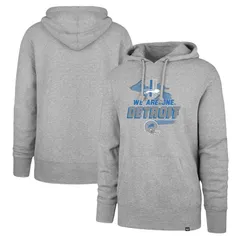 アンブランデッド メンズ トップス Tシャツ パーカー Unbranded Mens 47 Gray Detroit Lions We Are One Regional Headline Pullover Hoodie Lns Grey グレー