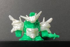当時物】SDガンダム外伝 天零頑駄無 ガン消し 緑×白パーツ 完備品 美品
