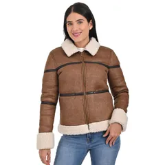 リー レディース アウター ジャケット・ブルゾン Womens Lee Faux Shearling Midweight Sherpa Jacket Cream クリーム