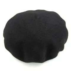 アースミュージックアンドエコロジー ベレー帽 未使用 帽子 ブランド レディース Fサイズ ブラック earth music&ecology