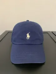 POLO RALPH LAUREN チノ ベースボールキャップ ネイビー/クリーム