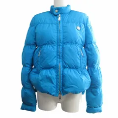 ディースクエアード DSQUARED2 BORN IN CANADA 12AW ダウンジャケット ブルゾン カナダロゴ 金具 ブルー 42 約M IBO78