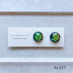 ハンドメイド ピアス イヤリング No.437 ドライフラワー - メルカリ