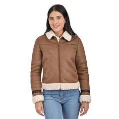 ラングラー レディース アウター ジャケット・ブルゾン Womens Wrangler Faux Shearling Jacketan タンのサムネイル