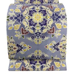 美品】 名古屋帯 秀品 夏帯 絽 八寸名古屋帯 草花 流水 金銀糸 美品】 名古屋帯 秀品 夏帯 絽 八寸名古屋帯 草花 流水 金銀糸