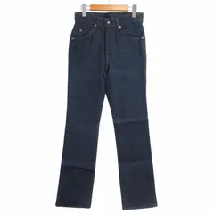 リーバイス Levi's フラッシャー付 80's 20517-0217 デッドストック デニム オレンジタブ リジッド ジーンズ サドルマン ブーツカット フレア 紙タグ 刻印585 濃紺 W28 L34