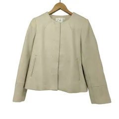 インデックス INDEX 23AW カシミヤ混ノーカラーショートコート レディース JPN：M 