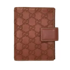 GUCCI(グッチ) 手帳 シマライン 115240 ピンク レザー