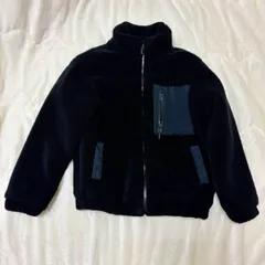 ZARA KIDS ボアジャケット 130cm 黒 フリース ジップアップ アウター 男女兼用 人気
