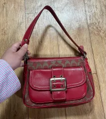 COACH コーチ レッド ショルダーバッグ バッグ