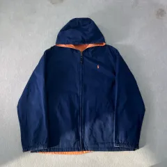 100 ポロラルフローレン コットン リバーシブル フードジャケット