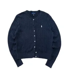 ポロラルフローレン ケーブル編み クルーネックカーディガン