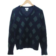 ダンヒル dunhill 90s ヴィンテージ アーガイル柄 セーター ニット 長袖 香港製 マルチカラー M IBO81