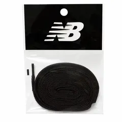 New Balance ニューバランス LAM35776 115cm シューレース 平紐 アクセサリー メンズ レディース 靴紐 靴ひも ブラック 黒 Black
