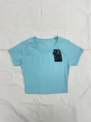 L ゼクシィミックス クロップド 機能性 半袖 Tシャツ