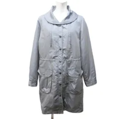 Healthy ナカハネインターナショナル ロングコート ジャケット 中綿ライナー付 ショールカラー L 灰 グレー 1222