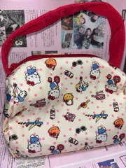 ハローキティ ポーチ パータン バッグ ミニバッグ ミニバック hello kitty レトロ ドット