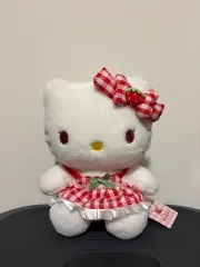 サンリオ ハローキティ チェック ワンピース ぬいぐるみ