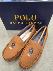 ポロ ラルフローレン ベア ローファー ブラウン 新品 (220)