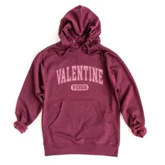 Simply Sage Market レディース トップス Tシャツ パーカー Simply Sage Market Valentine Vibes Distressed Hoodie Maroon マルーン
