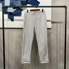 (28 30インチ) ZARA ザラ カジュアル ベーシック ストライプ コットンパンツ コットン パンツ