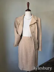 Aylesbury ブークレ ツイード セットアップ