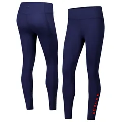 アンダーアーマー レディース ボトムス カジュアルパンツ レギンス Womens Under Armour Navy Auburn Tigers Meridian Luxe Performance Leggings Aub Navy ネイビー