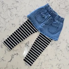 デニムスカートレギンス 100