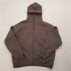 カンイェ ブラウン フード ジップアップ ジャケット