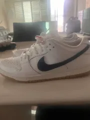 ナイキ SB ダンク ロー プロ ISO オレンジ ラベル 白 ネイビー