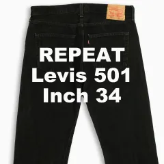 ヴィンテージ リーバイス 501 ブラックデニム ブラックジーン 34 インチ LV50136539