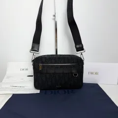 ディオール オブリーク サファリ メッセンジャーバッグ ブラック A+ インボイス