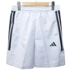 アディダス adidas タグ付 ハーフパンツ ショートパンツ ロゴプリント 花柄 L 灰 グレー 系 JW0239 1222