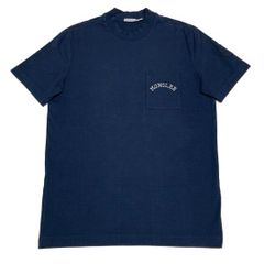 最新〔美品〕モンクレール 刺繍 ワッペン ネイビー M Tシャツ 5S271