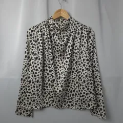 レディース ZARA ザラ ヒョウ柄 レオパード プリント ブラウス