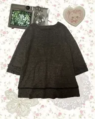 ヴィンテージ ブラウン ウール ニット ONE PIECE