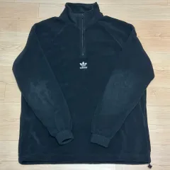 アディダス ファイヤーバード ハーフジップ フリース ブラック 2XL