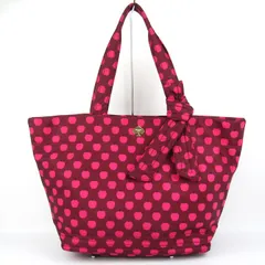 ケイトスペード トートバッグ リンゴ柄 肩掛け ショルダーバッグ 鞄 カバン ブランド レディース ボルドー Kate Spade 【中古】