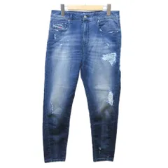 ディーゼル DIESEL CANDYS-NE デニムパンツ ジョグジーンズ リペア加工 ダメージ 27 インディゴブルー IBO87 0207