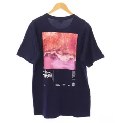 ステューシー STUSSY OCEAN DREAM TEE オーシャンドリームTシャツ 半袖 クルーネック ロゴ バックプリント M 紺 ネイビー /BB