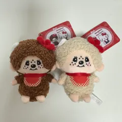 (新品) モンチッチ ハローキティ コラボ ぬいぐるみ キーホルダー セット