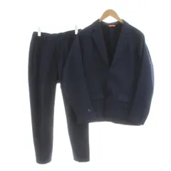 グリーンレーベルリラクシング ユナイテッドアローズ × ルコックスポルティフ le coq sportif le coq sportif スーツ セットアップ テーラードジャケット シングル イージーパンツ S 紺 ネイビー QLMQJG70UA /AN75