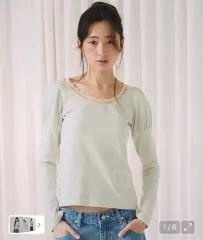 新品 オフィシャル レース パフ ロングスリーブ Lace Puff Longsleeve