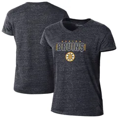 チャンピオン レディース トップス Tシャツ Vネック Womens Champion Black Boston Bruins TriBlend VNeck TShirt Bsblack ブラック