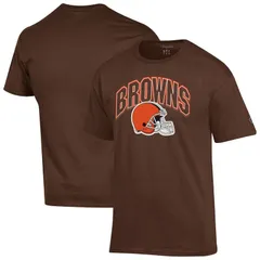 チャンピオン メンズ トップス Tシャツ Mens Champion Brown Cleveland Browns Football TShirt Brn Brown ブラウン