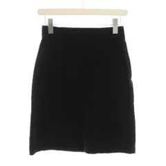 トリココムデギャルソン tricot COMME des GARCONS AD1991 台形 スカート ミニ ベロア M 黒 ブラック 無地 TS-05011M /YM