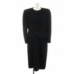 東京ソワール ブラックフォーマル 喪服 セットアップ ノーカラージャケット ワンピース ロング丈 半袖 13 黒 ブラック 0103781 /AN46